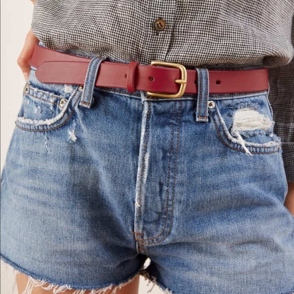 Reformation Accessories - NWT maximum henry red leather belt
